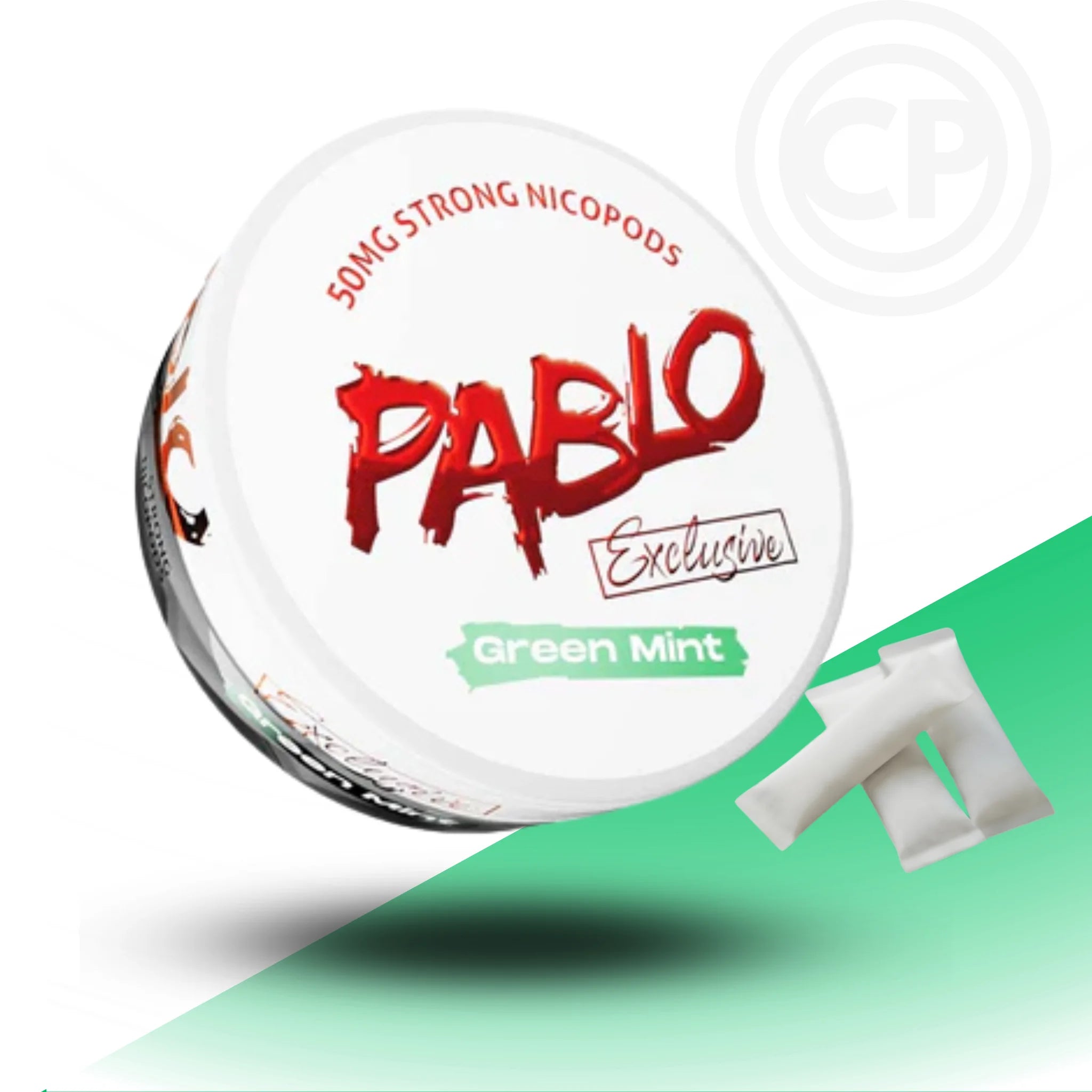 Pablo Exclusive Nicotine Pouches Green Mint - Cloud Pouches UK