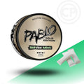 Pablo Gold Edition Tropical Punch nicotine pouches on a white and green background